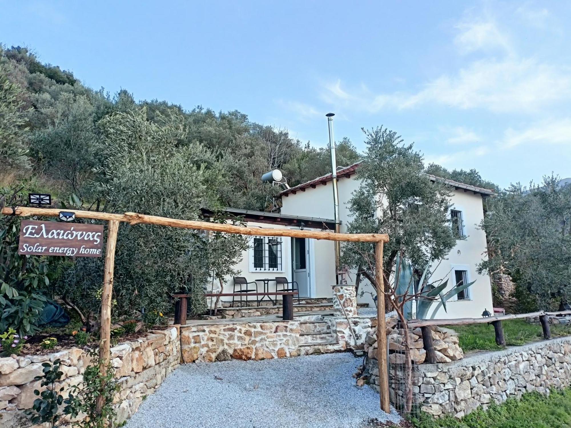 Ελαιώνας - Solar Energy House Villa Chorefton Bagian luar foto