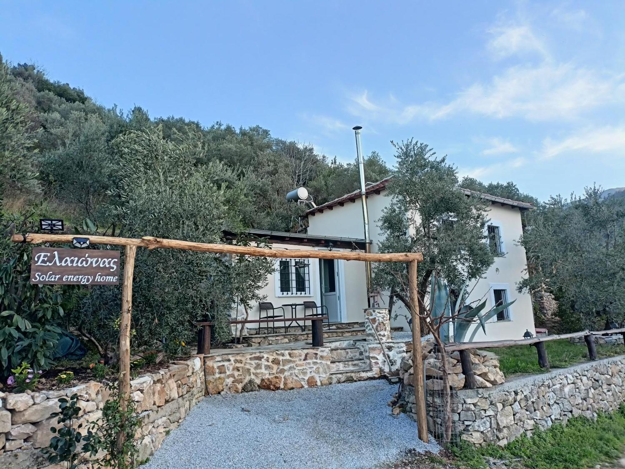 Ελαιώνας - Solar Energy House Villa Chorefton Bagian luar foto